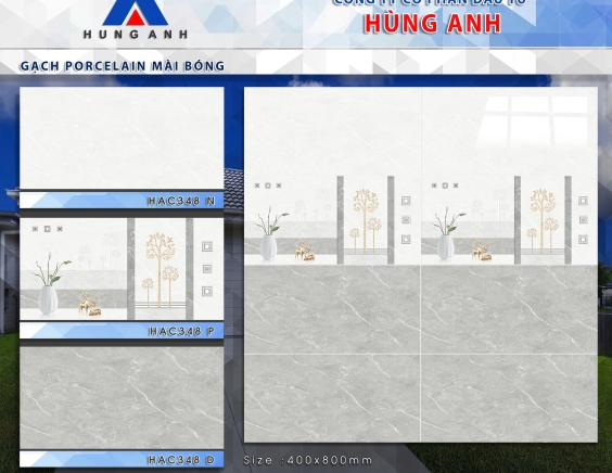 GẠCH PORCLELAIN MÀI BÓNG HAC348NDP