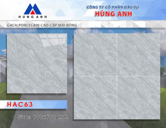 GẠCH PORCLELAIN CAO CẤP MÀI BÓNG HAC63