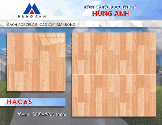 GẠCH PORCLELAIN CAO CẤP MÀI BÓNG HAC65