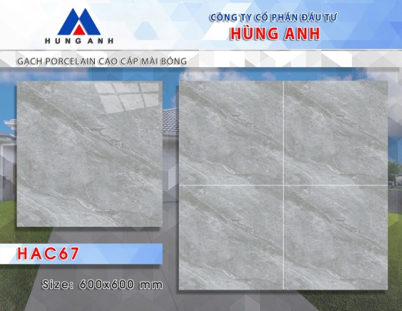 GẠCH PORCLELAIN CAO CẤP MÀI BÓNG HAC67