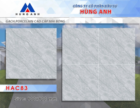 GẠCH PORCLELAIN CAO CẤP MÀI BÓNG HAC83