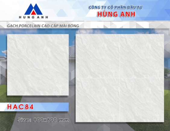 GẠCH PORCLELAIN CAO CẤP MÀI BÓNG HAC84
