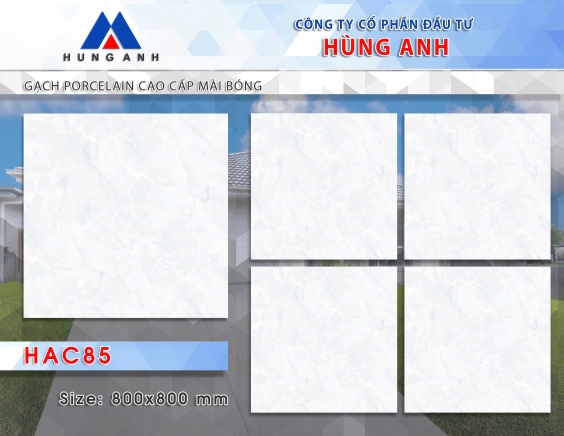 GẠCH PORCLELAIN CAO CẤP MÀI BÓNG HAC85