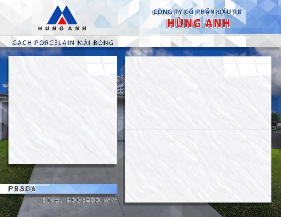 GẠCH PORCLELAIN MÀI BÓNG P8806