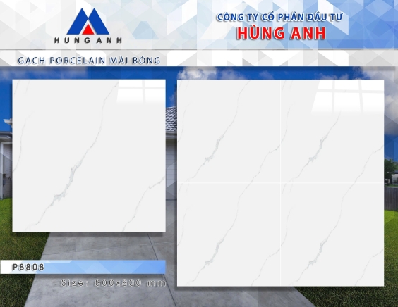 GẠCH PORCLELAIN MÀI BÓNG P8808