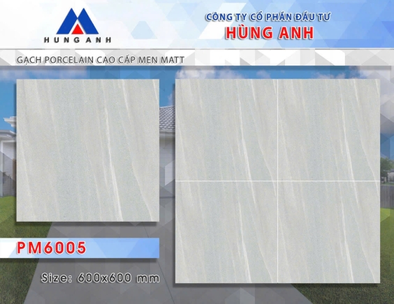 GẠCH PORCLELAIN CAO CẤP MEN MATT PM6005